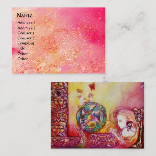 CARTE DE VISITE JARDIN DES OMBRES PERDUES - FÉE ET PAPILLONS