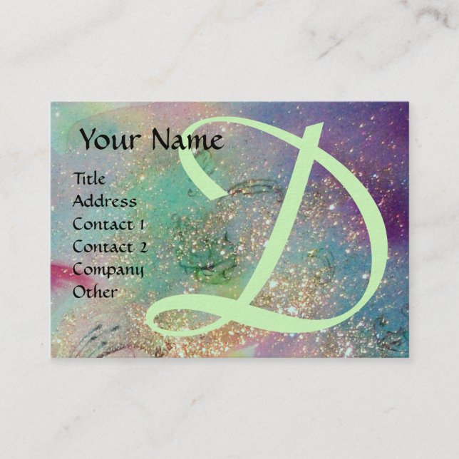 CARTE DE VISITE JARDIN DES OMBRES PERDUES - MONOGRAM (Devant)