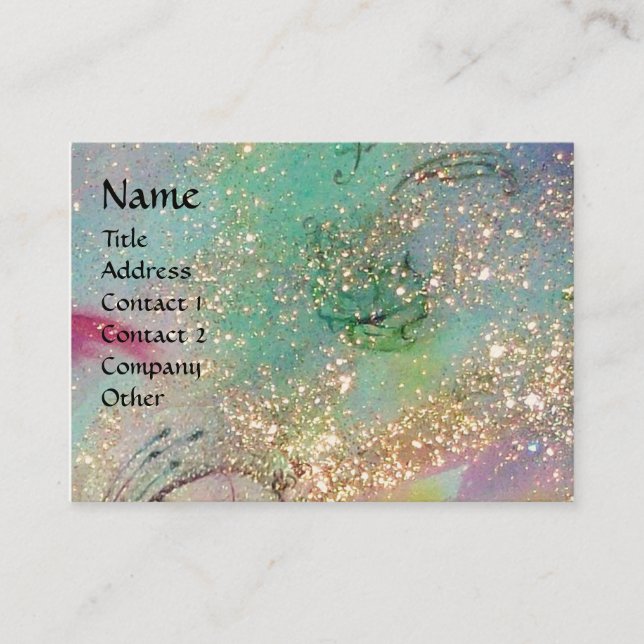 CARTE DE VISITE JARDIN DES OMBRES PERDUES MONOGRAMME À BÂTON (Devant)