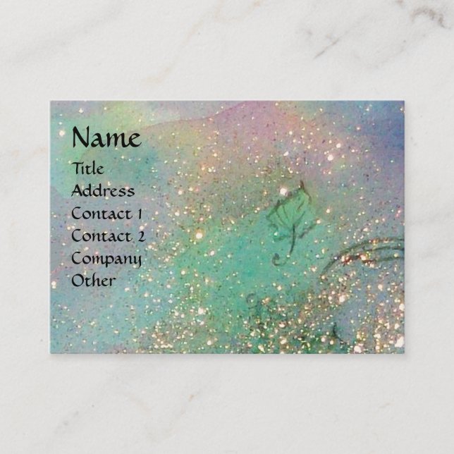 CARTE DE VISITE JARDIN DES OMBRES PERDUES MONOGRAMME À BÂTON (Devant)