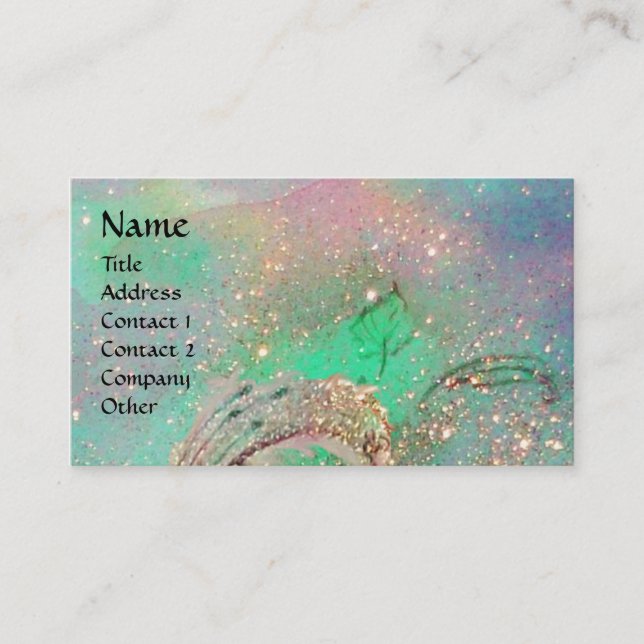 CARTE DE VISITE JARDIN DES OMBRES PERDUES MONOGRAMME À BÂTON (Devant)