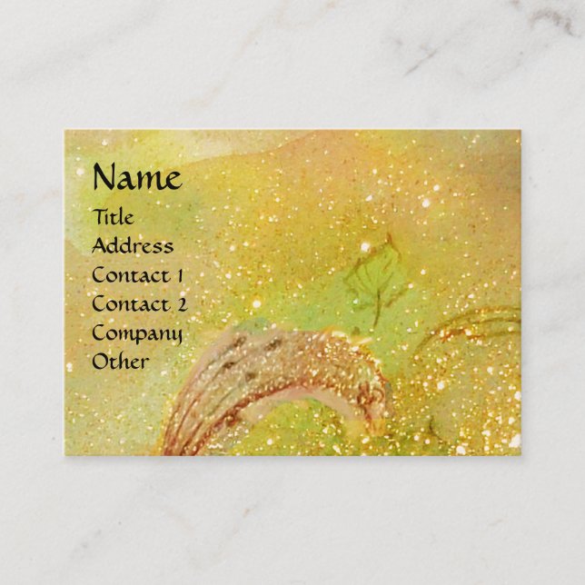 CARTE DE VISITE JARDIN DES OMBRES PERDUES MONOGRAMME À BÂTON (Devant)