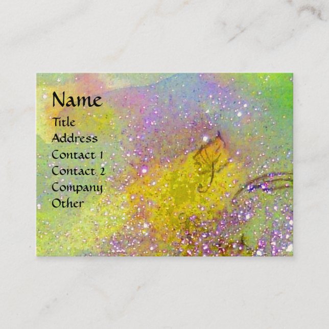 CARTE DE VISITE JARDIN DES OMBRES PERDUES MONOGRAMME À BÂTON (Devant)