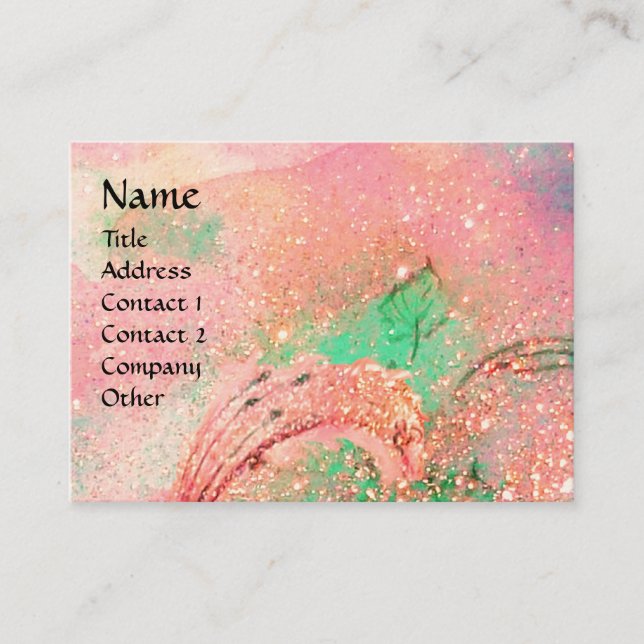 CARTE DE VISITE JARDIN DES OMBRES PERDUES MONOGRAMME À BÂTON (Devant)