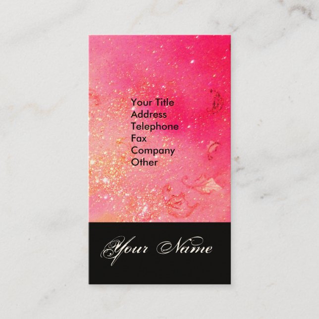 CARTE DE VISITE JARDIN DES OMBRES PERDUES STAR DUST MONOGRAM 1 (Devant)