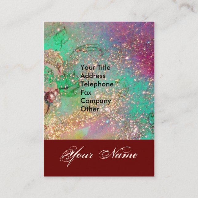 CARTE DE VISITE JARDIN DES OMBRES PERDUES STAR DUST MONOGRAM 1 (Devant)