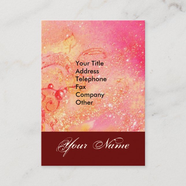 CARTE DE VISITE JARDIN DES OMBRES PERDUES STAR DUST MONOGRAM 1 (Devant)