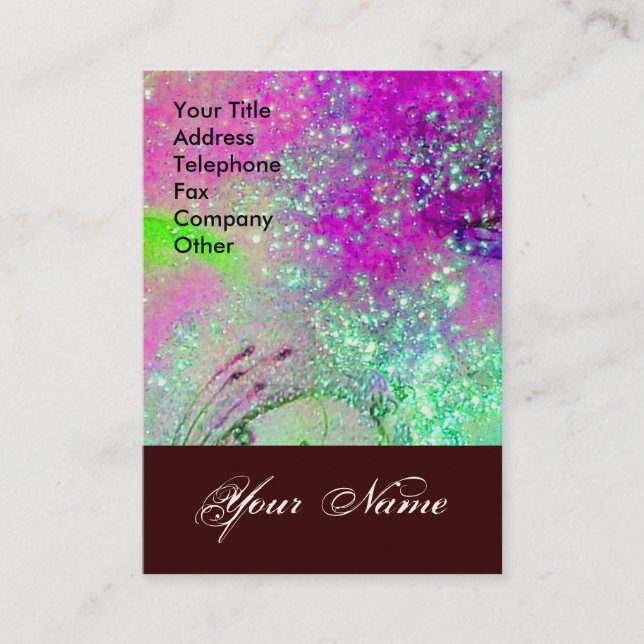 CARTE DE VISITE JARDIN DES OMBRES PERDUES STAR DUST MONOGRAM 1 (Devant)