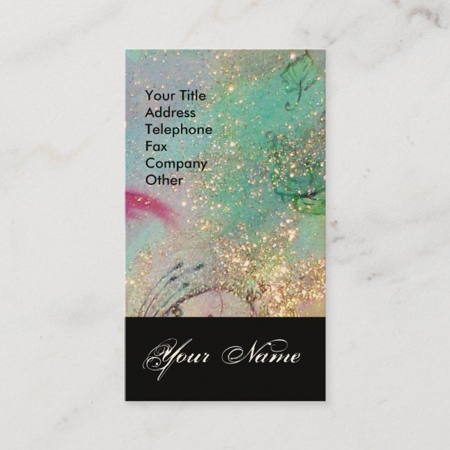 CARTE DE VISITE JARDIN DES OMBRES PERDUES STAR DUST MONOGRAM 1 (Devant)