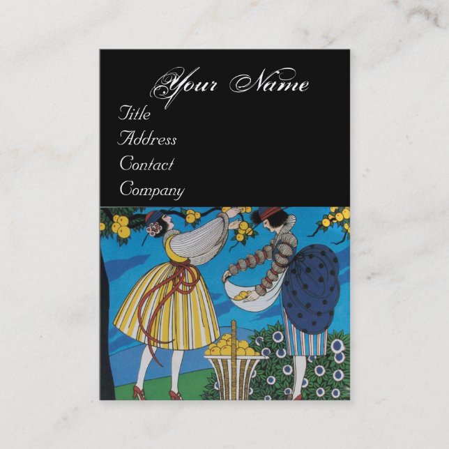 CARTE DE VISITE JARDIN D'ÉTÉ / BEAUTÉ MODE COSTUME DESIGNER (Devant)