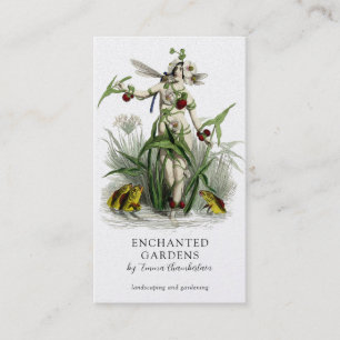 Carte De Visite Jardin enchanté jardiner Landscaper