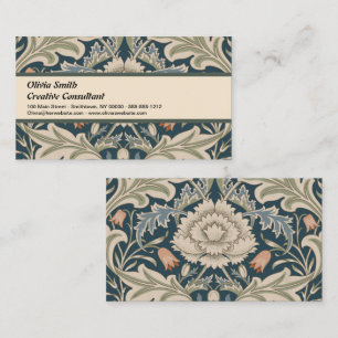Carte De Visite Jardin Floral William Morris Severn Fleur Classiqu