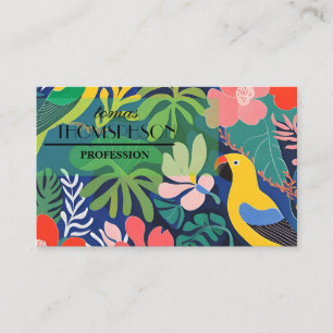 Carte De Visite Jardin tropical Expressionnisme moderne Oeuvre d'a