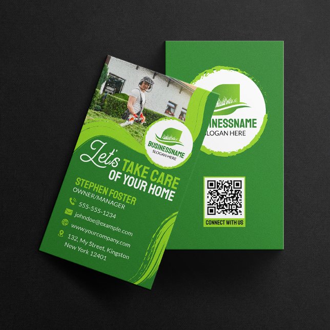 Carte De Visite Jardinage professionnel Landscaping Parking de pel (Créateur téléchargé)