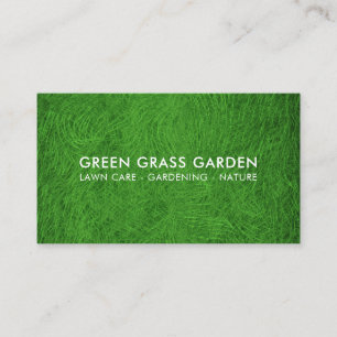Carte De Visite Jardinage terrain de football de gazon