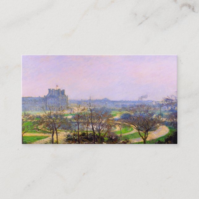 Carte De Visite Jardins de Tuileries dans l'art de Paris par (Devant)