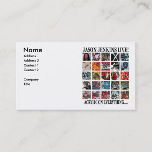 CARTE DE VISITE JASON JENKINS VIT ACRYLIQUE SUR TOUT
