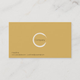 Carte de visite jaune chaud