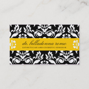 Carte De Visite jaune d'or de la damassé 311-Belladonna