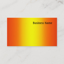 Carte De Visite Jaune et orange