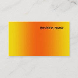 Carte De Visite Jaune et orange