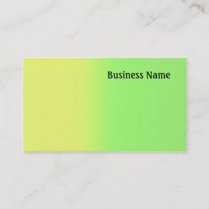 Carte De Visite Jaune et vert
