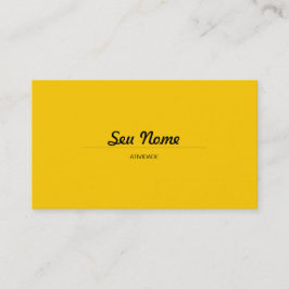 Carte De Visite Jaune moderne