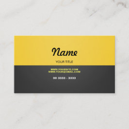 Carte De Visite Jaune moderne