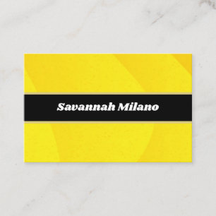 Carte de visite Jaune professionnel moderne