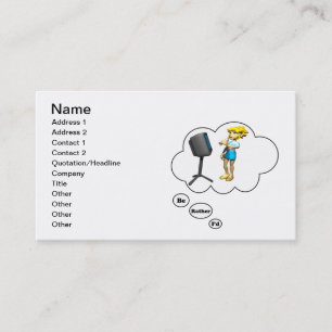 Carte De Visite je chanterais plutôt le karaoke 2