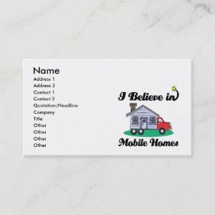 Carte De Visite je crois aux maisons mobiles