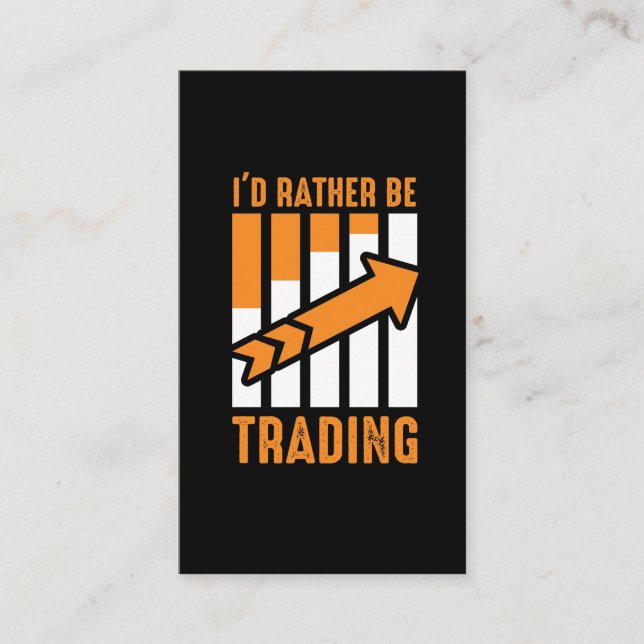 Carte De Visite Je préférerais faire du commerce Stock de cadeaux (Devant)
