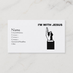 Carte De Visite Je suis avec Jésus