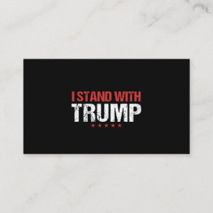 Carte De Visite Je suis avec Trump