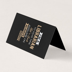 Carte De Visite Je suis bibliothécaire