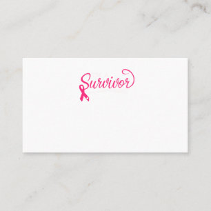 Carte De Visite Je suis un survivant de la sensibilisation au canc
