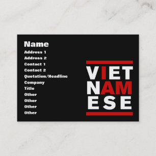 CARTE DE VISITE JE SUIS VIETNAMAIS