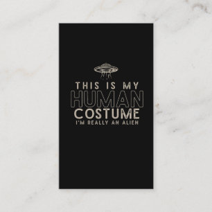Carte De Visite Je suis vraiment un costume humain Alien