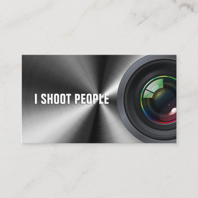 Carte De Visite Je tire des personnes - photographe (Devant)