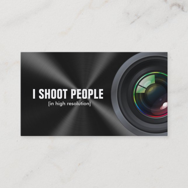Carte De Visite Je tire des personnes - photographe (Devant)