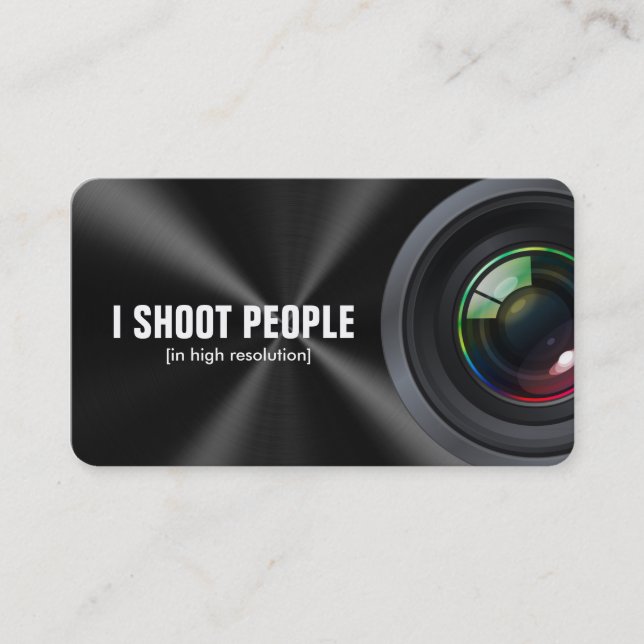 Carte De Visite Je tire des personnes - photographe (Devant)