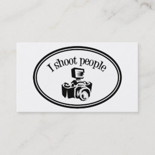Carte De Visite Je tire le rétro appareil-photo B&W de la