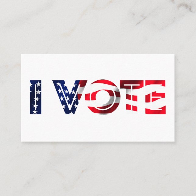 Carte De Visite Je vote (Devant)