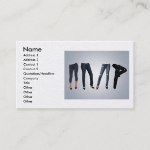 Carte De Visite jean-pants-vecteur-10031601-large, Nom, Adresse...