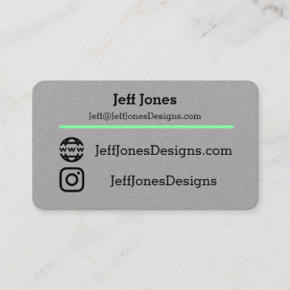 Carte De Visite Jeff carde nouveau