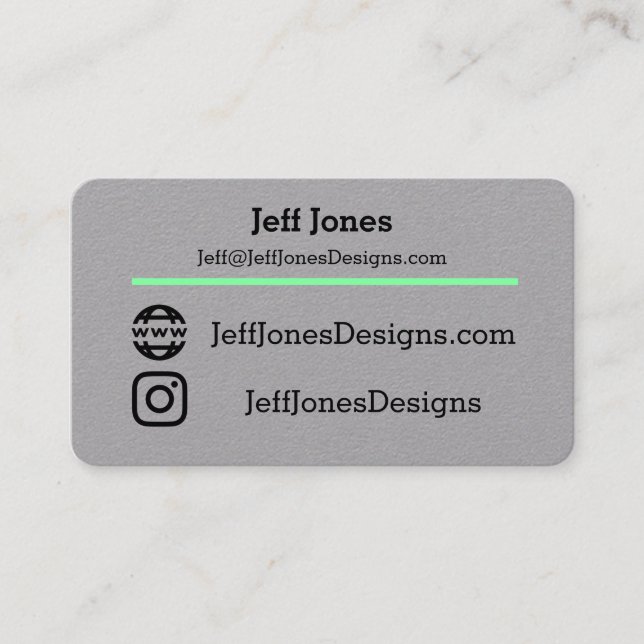 Carte De Visite Jeff carde nouveau (Devant)