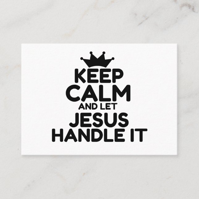 CARTE DE VISITE JÉSUS (Devant)