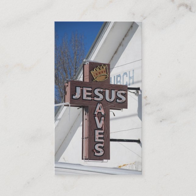 Carte De Visite Jésus économise (Devant)