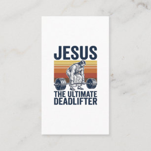 Carte De Visite Jésus Le Levreur De Poids Ultime Chemise De Gym Vi