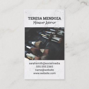 Carte De Visite Jeu de brosses de maquillage